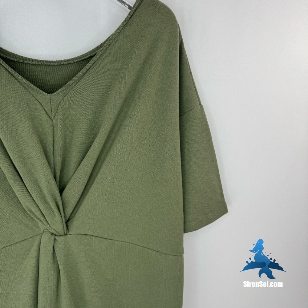 1262 NWT Melrose and Market T-Shirt Dress – S – Olive Green - Picture 11 of 16